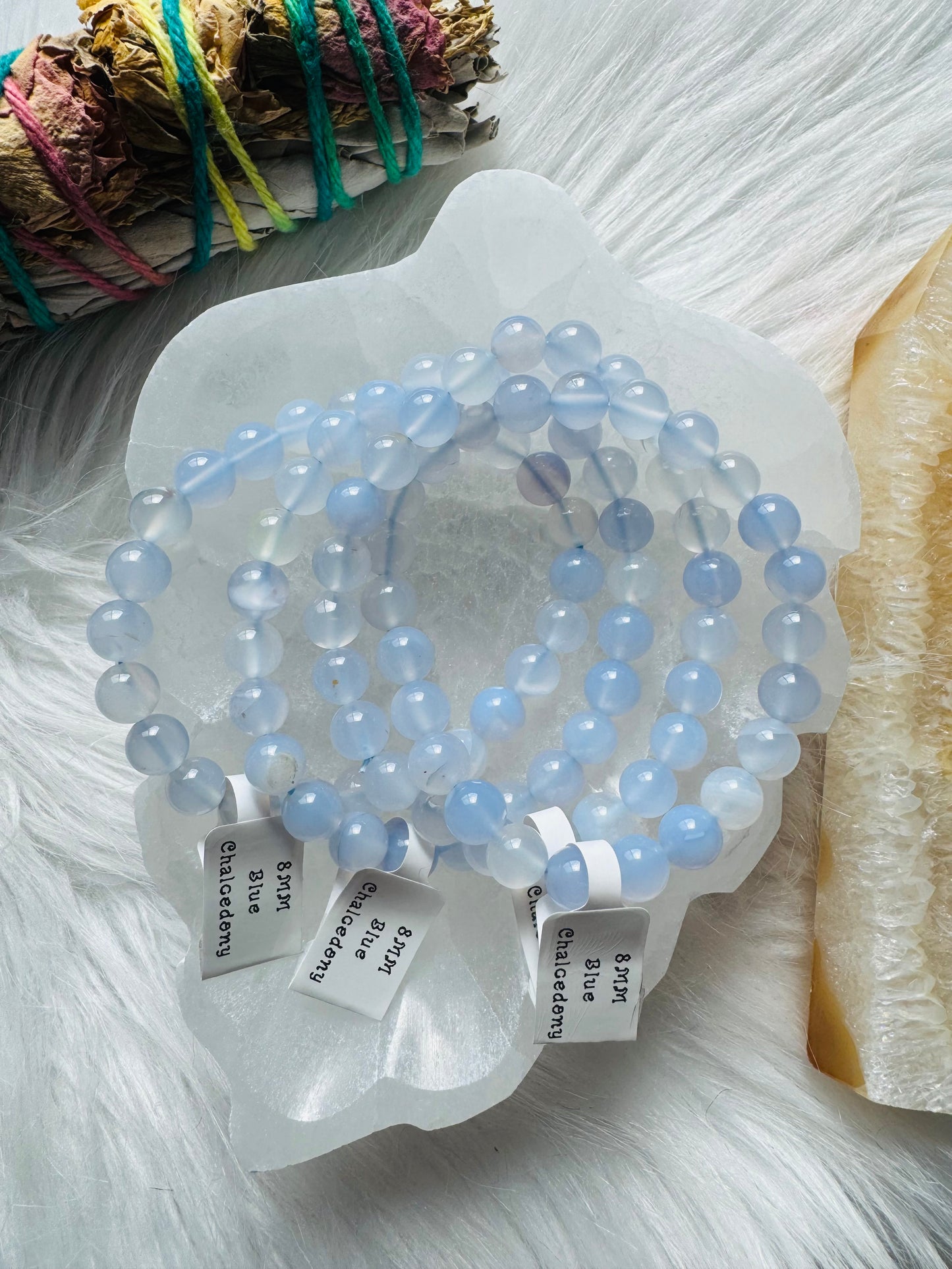 Blue Chalcedony Bracelet