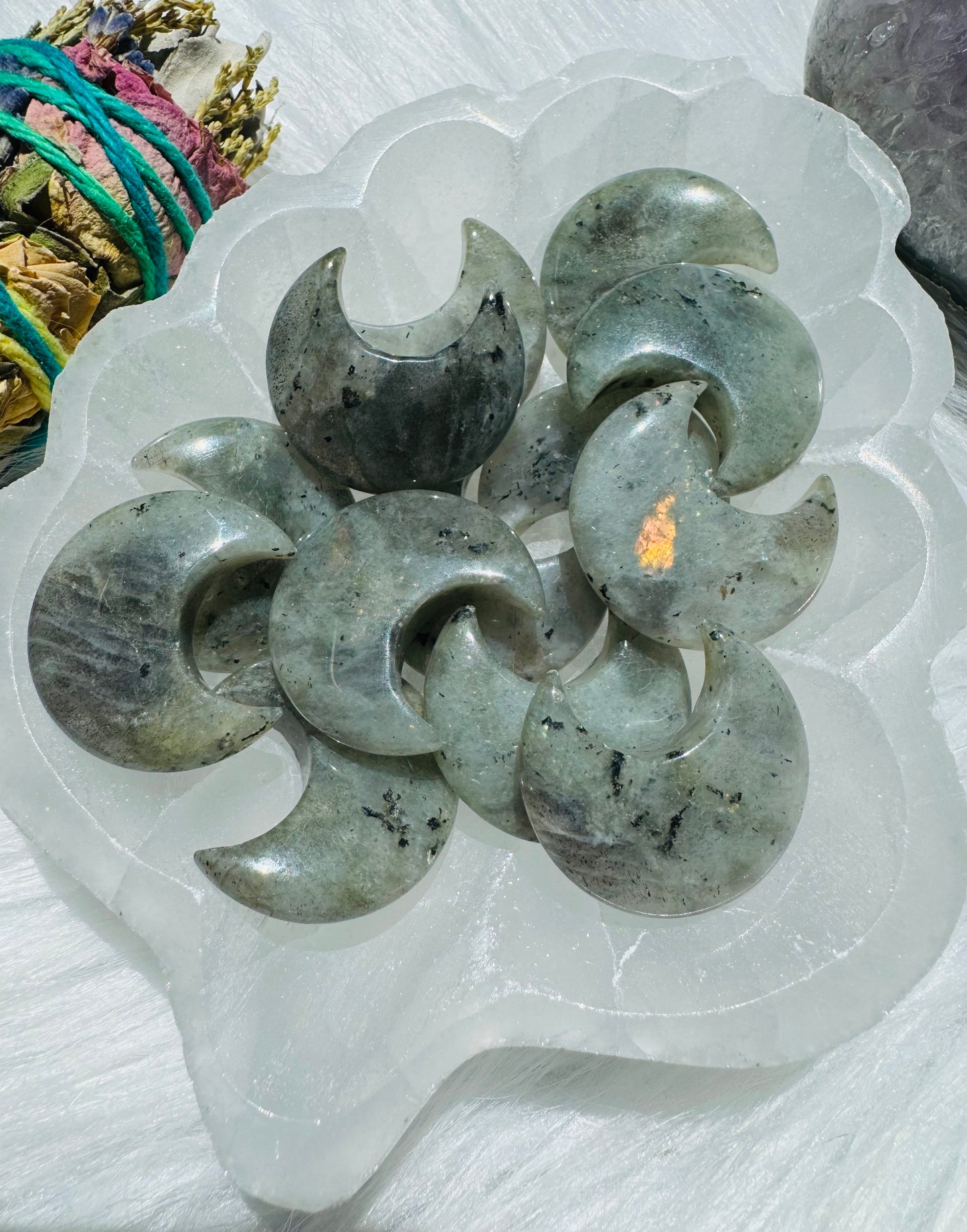 Labradorite Crecent Moon