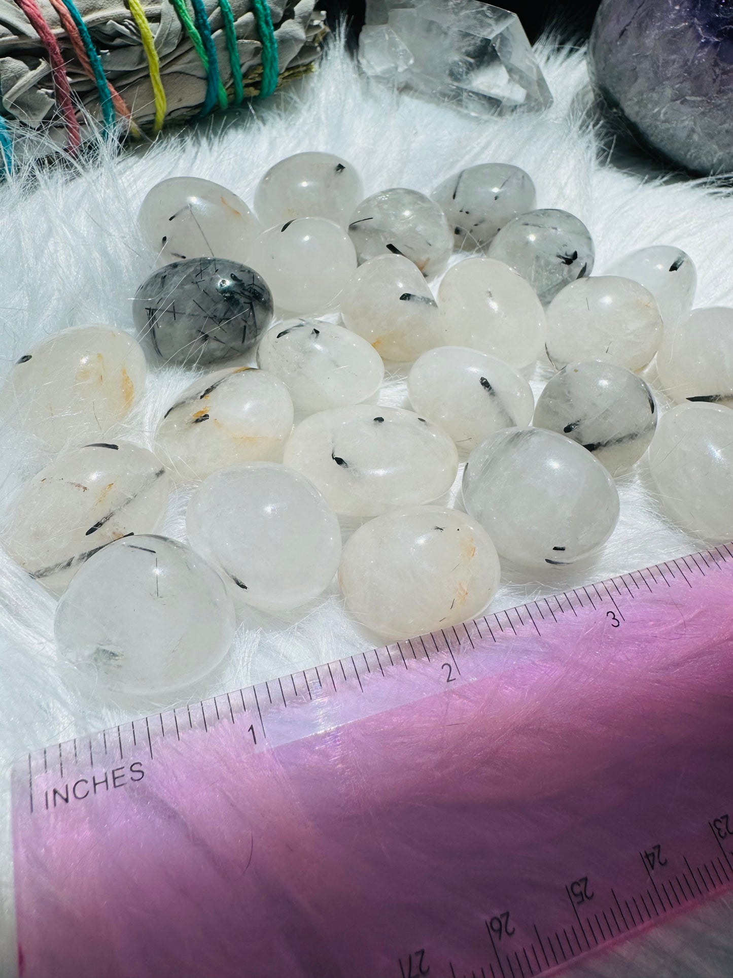 Tourmalinated Quartz Tumble