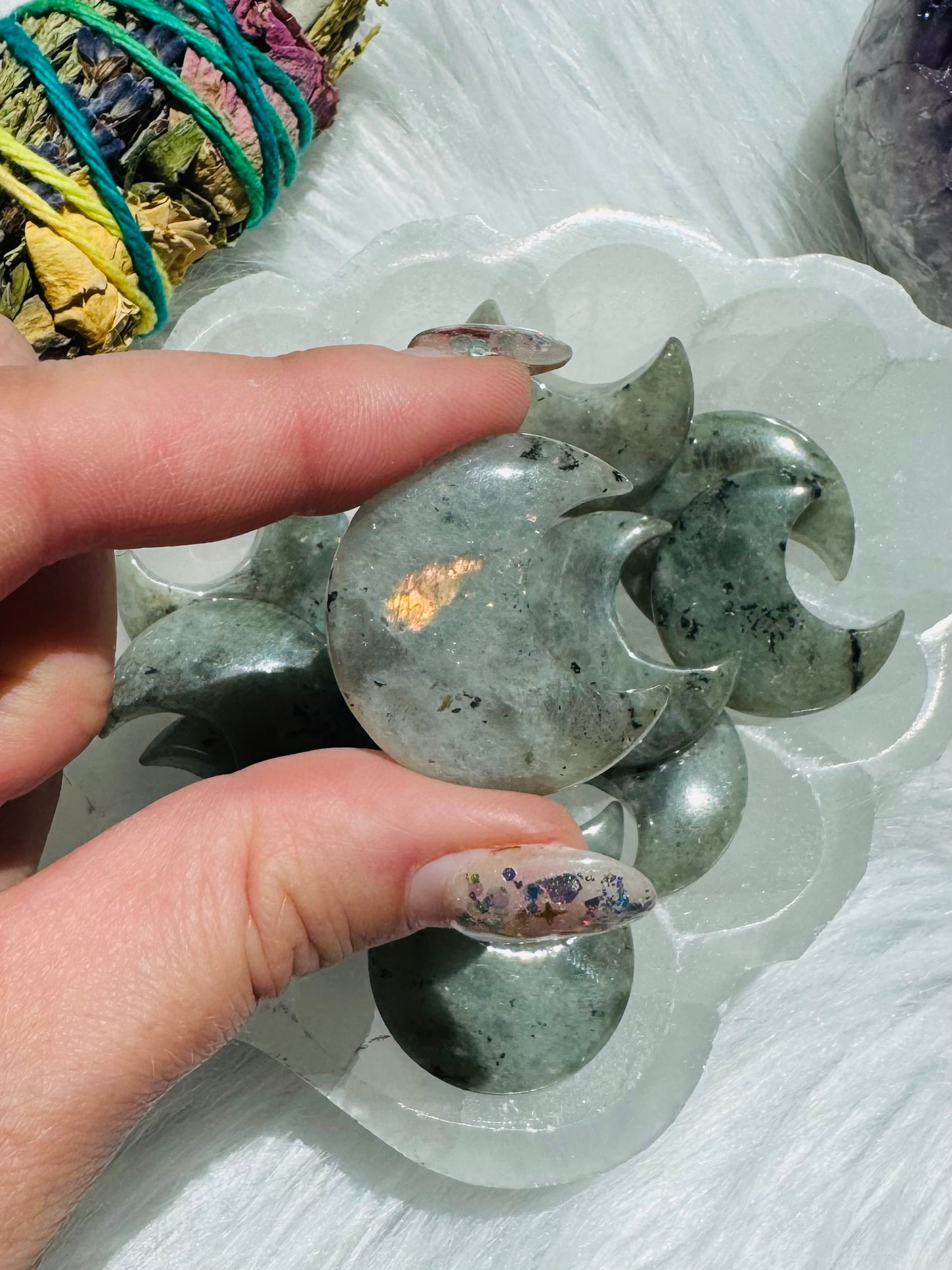 Labradorite Crecent Moon