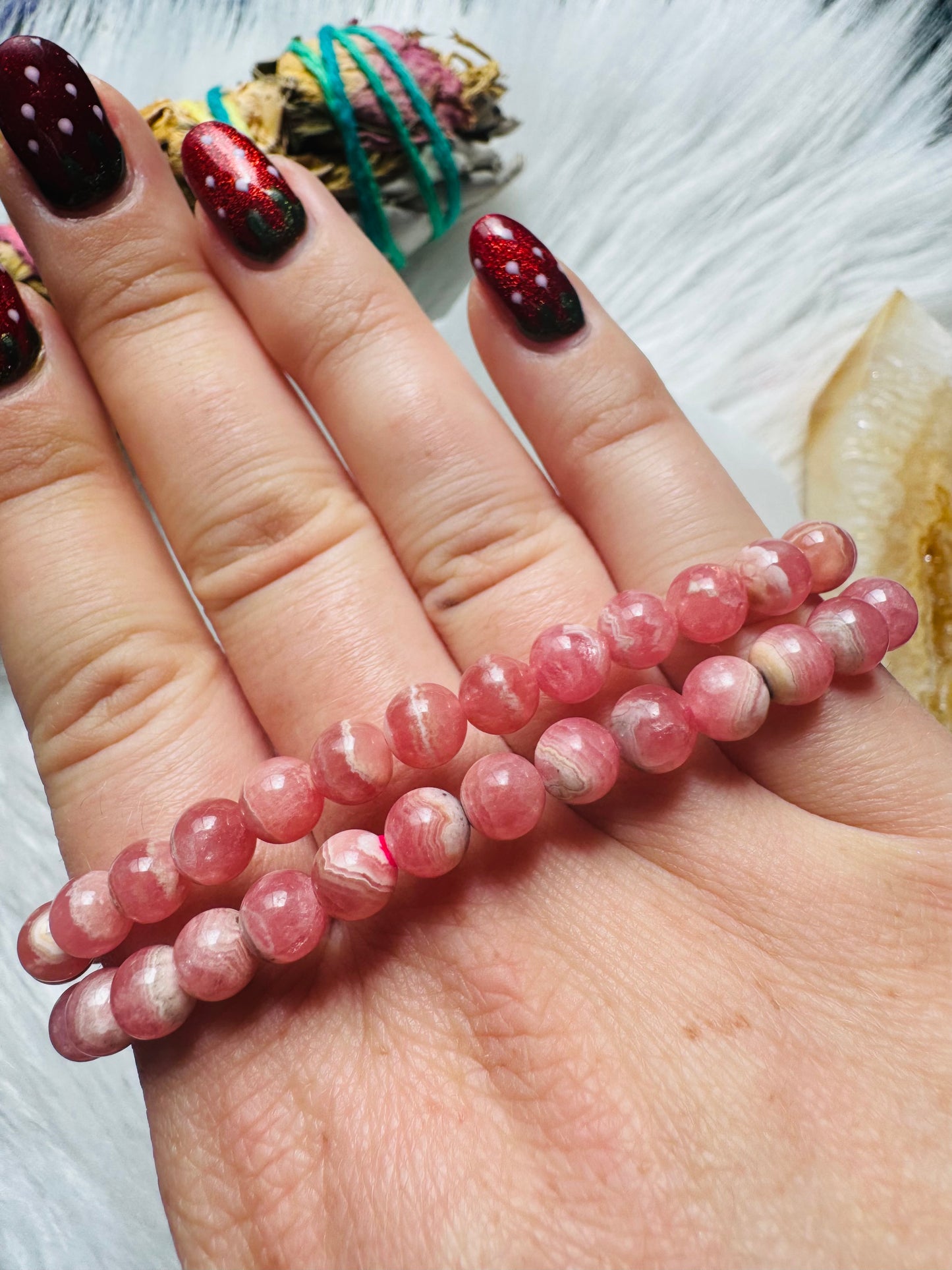 Rhodochrosite Grade A Bracelet