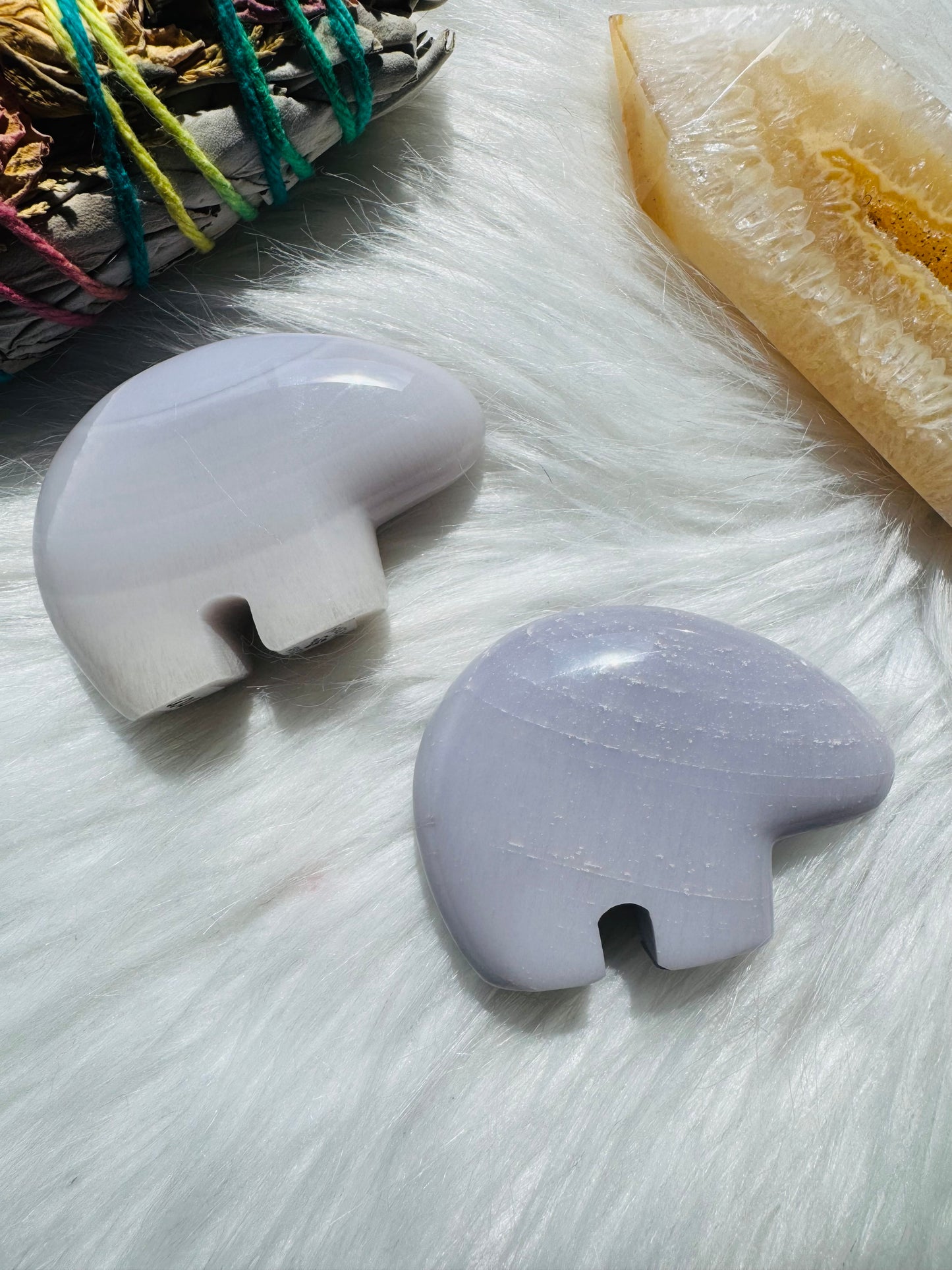 Lavender Fluorite Zuni Bear