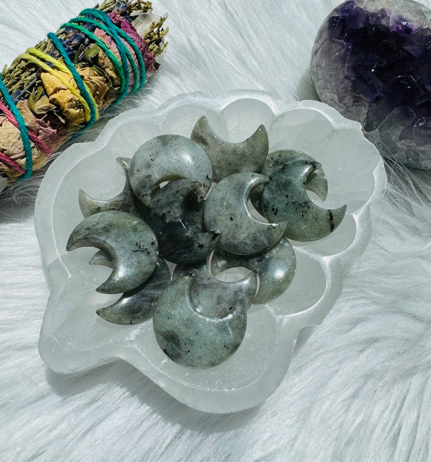 Labradorite Crecent Moon