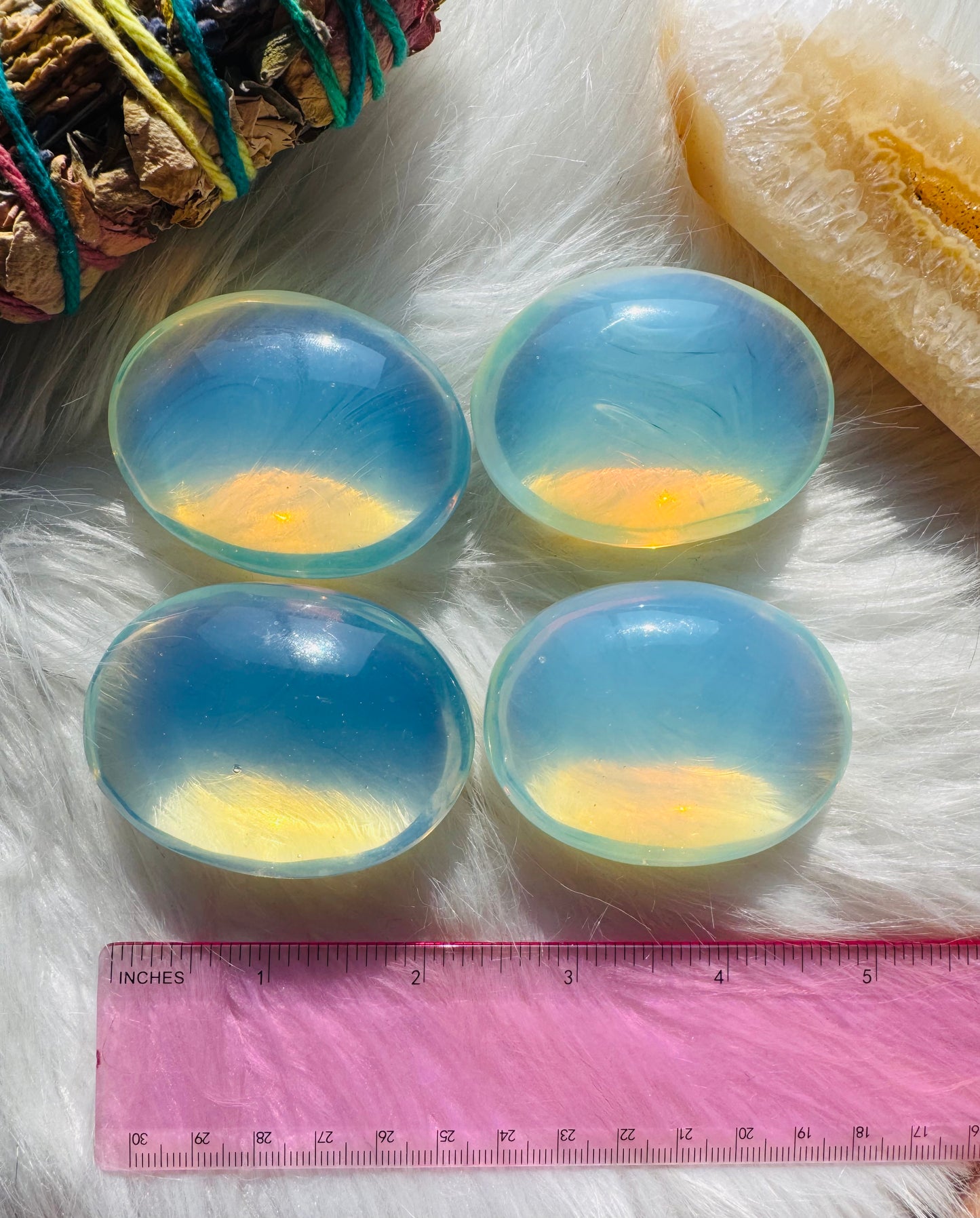 Opalite Palm Stone
