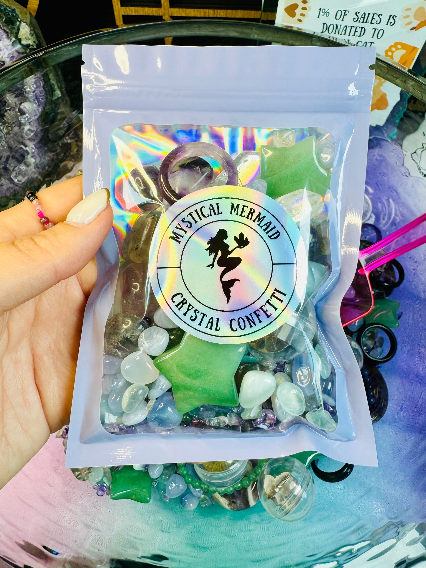 Mystical Mermaid Crystal Confetti Scoop